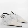 Marques ' Almeida Shoes | Bridal | FEATHER SLING BACKS WHITE