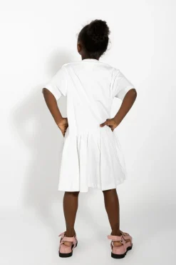 Marques ' Almeida Jersey | Dresses | GATHERED JERSEY T-SHIRT DRESS WHITE
