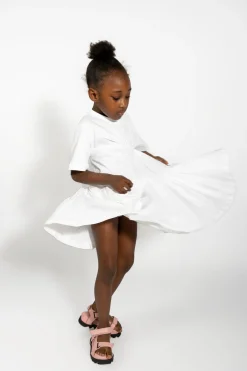 Marques ' Almeida Jersey | Dresses | GATHERED JERSEY T-SHIRT DRESS WHITE