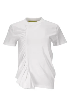 Marques ' Almeida Tops | Tops | GATHERED T-SHIRT WHITE