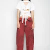 Marques ' Almeida Tops | Tops | KNOT T-SHIRT WHITE