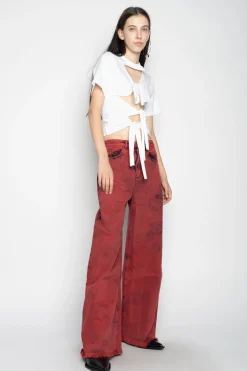Marques ' Almeida Tops | Tops | KNOT T-SHIRT WHITE
