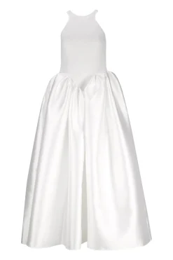 Marques ' Almeida Bridal | LONG DRESS WITH FULL SKIRT WHITE