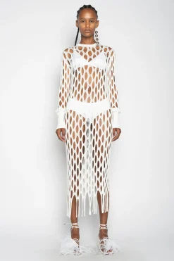 Marques ' Almeida Dresses | Knitwear | NET DRESS WHITE