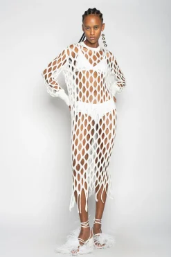 Marques ' Almeida Dresses | Knitwear | NET DRESS WHITE