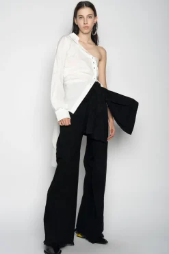 Marques ' Almeida Tops | Tops | ONE SHOULDER DRAPED SHIRT WHITE