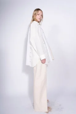 Marques ' Almeida Tops | Tops | PATCHWORK DECONSTRUCTED SHIRT WHITE