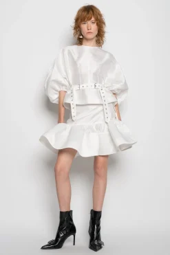 Marques ' Almeida Tops | Tops | ROUND SLEEVE TOP WHITE