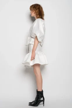 Marques ' Almeida Tops | Tops | ROUND SLEEVE TOP WHITE