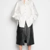 Marques ' Almeida Tops | Tops | SHIRT WITH BOMBER SLEEVE WHITE