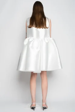 Marques ' Almeida Dresses | Bridal | SHORT SLEEVELESS PUFF DRESS WHITE