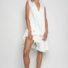 Marques ' Almeida Dresses | Dresses | V-NECK FRILL DRESS WHITE