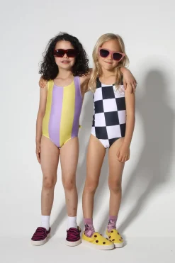Marques ' Almeida Swimwear | Bottoms | YELLOW AND LILAC SWIMSUIT MULTICOLOUR