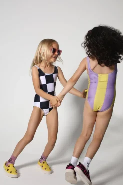 Marques ' Almeida Swimwear | Bottoms | YELLOW AND LILAC SWIMSUIT MULTICOLOUR