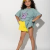 Marques ' Almeida Bottoms | YELLOW AND TURQUOISE SHORTS MULTICOLOUR