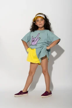 Marques ' Almeida Bottoms | YELLOW AND TURQUOISE SHORTS MULTICOLOUR