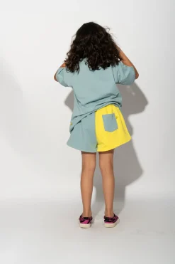 Marques ' Almeida Bottoms | YELLOW AND TURQUOISE SHORTS MULTICOLOUR