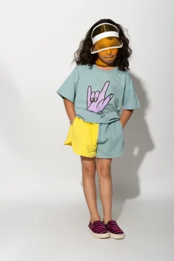 Marques ' Almeida Bottoms | YELLOW AND TURQUOISE SHORTS MULTICOLOUR