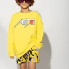 Marques ' Almeida Tops | 3D GLASSES PRINT SWEATSHIRT YELLOW