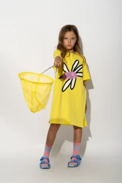 Marques ' Almeida Jersey | Dresses | DAISY PRINT T-SHIRT DRESS YELLOW