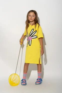 Marques ' Almeida Jersey | Dresses | DAISY PRINT T-SHIRT DRESS YELLOW