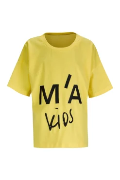 Marques ' Almeida Tops | Jersey | EMBROIDERED T-SHIRT YELLOW