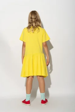 Marques ' Almeida Jersey | Dresses | GATHERED DRESS YELLOW