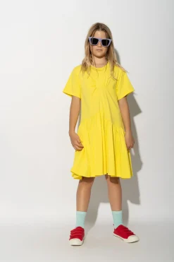 Marques ' Almeida Jersey | Dresses | GATHERED DRESS YELLOW