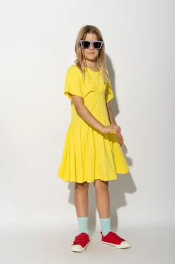 Marques ' Almeida Jersey | Dresses | GATHERED DRESS YELLOW