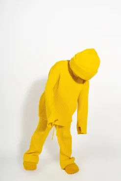 Marques ' Almeida Accessories | Knitwear | MERINO KNIT BEANIE YELLOW
