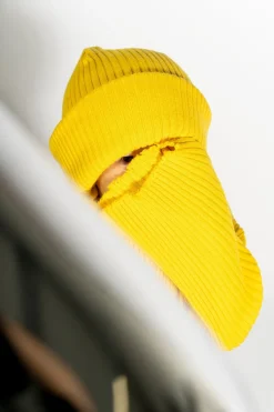 Marques ' Almeida Accessories | Knitwear | MERINO KNIT BEANIE YELLOW