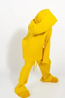 Marques ' Almeida Knitwear | Bottoms | MERINO KNIT TROUSERS YELLOW