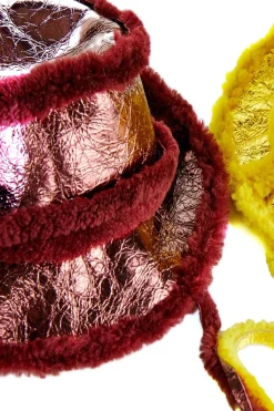 Marques ' Almeida Accessories | SHINY LEATHER BUCKET HAT YELLOW