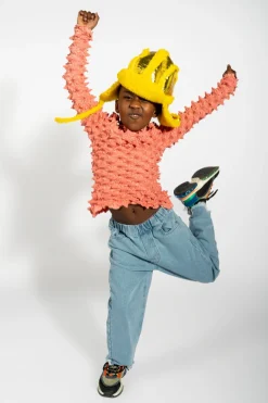 Marques ' Almeida Accessories | SHINY LEATHER EAR COVER HAT YELLOW