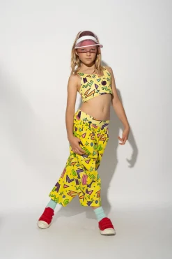 Marques ' Almeida Bottoms | SQUIGGLE PRINT BALLOON TROUSERS YELLOW