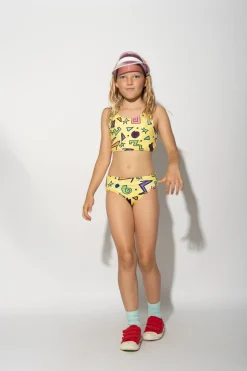 Marques ' Almeida Swimwear | SQUIGGLE PRINT BIKINI SET YELLOW