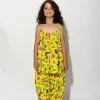 Marques ' Almeida Tops | SQUIGGLE PRINT OVERSIZED SLIP TOP YELLOW