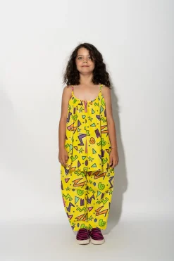 Marques ' Almeida Tops | SQUIGGLE PRINT OVERSIZED SLIP TOP YELLOW