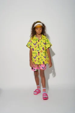 Marques ' Almeida Tops | SQUIGGLE PRINT SHORT SLEEVE SHIRT YELLOW