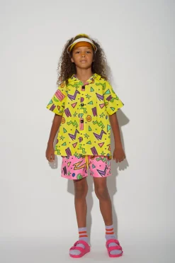 Marques ' Almeida Tops | SQUIGGLE PRINT SHORT SLEEVE SHIRT YELLOW